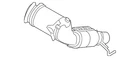 Genuine Bmw Catalytic Converter 18-32-7-634-634 New. Price: $2968.24.