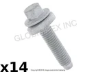 For Volvo (2007-2015) Exhaust Manifold Bolt (8 34 33.8 Mm) (14 Pcs) Genuine New. Price: $128.65.