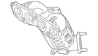 Genuine Hyundai Catalytic Converter With Integrated Exhaust Manifold 28510-2EAD0 New. Price: $1073.75.