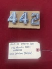 1969-70 Original Gm Oldsmobile 442 Header Panel Numerals Used. Price: $27.00.