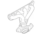 Genuine Nissan Exhaust Manifold 14002-1FL0A New. Price: $1401.44.