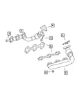 Genuine Mopar Exhaust Manifold Left 68091721AC New. Price: $673.67.