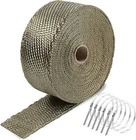 Titanium Exhaust Heat Tape Wrap, Ft, Motorcycle Gold 2''X50' New. Price: $26.05.