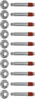 Apdty 113017 Exhaust Manifold Stud, Bolt, & Nut Set Pack Of 10 New. Price: $64.06.