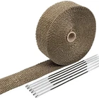 Sunplustrade 2" 50' Titanium Exhaust Wrap For Motorcycle Car Headers With New. Price: $27.53.