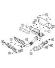 Genuine Mopar Exhaust Manifold 68490097AA New. Price: $512.73.