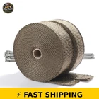 Artr 2" 50' Titanium Exhaust Header Heat Wrap With Locking Ties New. Price: $47.99.