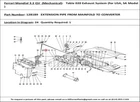 Ferrari Part 128189 Manifold Pipe New. Price: $1194.00.
