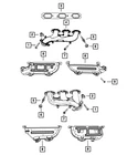 Genuine Mopar Exhaust Manifold Right 53013836AC New. Price: $681.20.