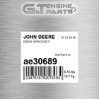 AE30689 Drive Sprocket Fits John Deere (surplus Open Box) New. Price: $459.17.