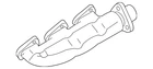 Genuine Volkswagen Exhaust Manifold 059-253-033-AC New. Price: $342.02.