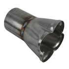 Exhaust Collector Formed Ss Into 1 2.25" Primary 4" Outlet 8" Length Each New. Price: $126.29.