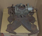 1951 1952 Studebaker 232 V-8 Intake Manifold & Two Barrel 2BBL Carburetor 259 Used. Price: $230.00.
