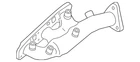 Genuine Nissan Exhaust Manifold 14002-EA20A New. Price: $358.40.