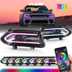 For 2015-2021 Dodge Charger Led Projector Headlights Rgb Color Change Lamps L+r New. Price: $427.49.