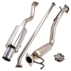 4" Muffler Tip Catback Exhaust System For Honda Civic 1.8L 2006-2011 Rear New. Price: $152.00.