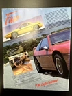 1988 Pontiac Road Cars Brochure Poster Fiero Firebird Grandprix Original Vintage New. Price: $45.00.