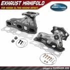 2X Left & Right Exhaust Manifold W/ Gasket Kit For Nissan Altima Maxima Infiniti New. Price: $240.09.