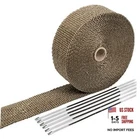 Sunplustrade Titanium Exhaust Wrap 2" 50' For Motorcycle Car Headers New. Price: $28.54.