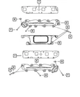 Genuine Mopar Exhaust Manifold Right 53013858AD New. Price: $245.22.