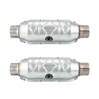 Catalytic Converter 2.5" Inlet Outlet Universal-fit W/heat Shield Epa OBD2 2PC New. Price: $58.99.