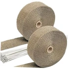 Sunplustrade 2" 50' Titanium Exhaust Wrap For Motorcycle Cars Header With New. Price: $40.09.
