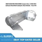 Mini Bmw Cooper One / R50 R53 Exhaust Manifold Catalytic Heat Shield - 7511704 New. Price: $58.51.