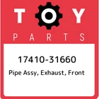 17410-31660 Toyota Pipe Assy, Exhaust, Front 1741031660, New Genuine Oem Part. Price: $312.16.