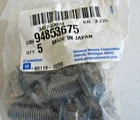 New Nos Gm 1993 - 95 Chevrolet Prizm Exhaust Manifold Bolts Qty. 94853675. Price: $24.99.