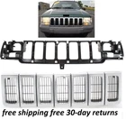 Grille, Header Panel For 1996-1998 Jeep Grand Cherokee Thermoplastic Set 2 New. Price: $225.21.