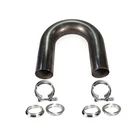 SYSTEM1 Designs 2.5" Od 304 Ss 180 Degree Mandrel Bend Pipe W/ V-band Clamps New. Price: $58.86.
