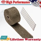 2" 16FT Roll Titanium Header Turbo Pipe Manifold Exhaust Heat Wrap Tape 5 Ties New. Price: $11.99.