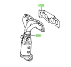 Scion Xb 2008 Catalytic Converter Manifold 2.4L 2AZFE Genuine Oem New. Price: $739.23.