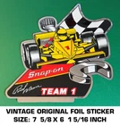 Snap-on Tools Rick Mears Team 1 Vintage Original Foil Decal Sticker Racing Used. Price: $11.57.
