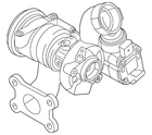 Genuine Volkswagen Turbocharger 06U-145-873-E New. Price: $4022.71.