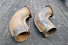 Pair Original 1956 Ford Fairlane Galaxie Fresh Pipes Ducts Vents Tubes Used. Price: $99.00.