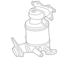 Genuine Honda Catalytic Converter With Integrated Exhaust Manifold 18190-RP3-A00 New. Price: $1597.62.