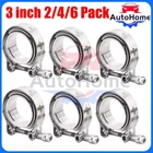 2-6 Inch Stainless Steel V-band Clamp SS304 M/f Flange Exhaust Downpipe New. Price: $20.99.