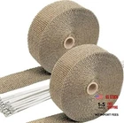 Sunplustrade 2" 50' Titanium Exhaust Wrap For Motorcycle Cars Header With New. Price: $38.61.