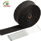 Sunplustrade 2" 50' Black Exhaust Heat Wrap Roll For Motorcycle Fiberglass... New. Price: $25.94.