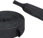 Heat Shrink Braided Sleeving Fabric Tubing 2 Wiring 3/8"-13FT, Black New. Price: $27.51.