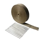 Ledaut 2"X 100'TITANIUM Exhaust Heat Wrap For Car & Motorcycle Tape W... New. Price: $41.91.