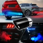 New Universal Car Led Exhaust Muffler Tip Pipe Red Light Flaming Straight. Price: $25.00.