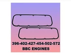 Chevrolet Bbc 396-454 Valve Cover Gaskets Rubber Steel Reinforced Core New Pair. Price: $27.95.