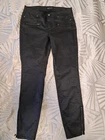 Laura Scott Faux Leather Waxed Skinny Pants With Ankle Zippers 38 New. Price: $33.00.