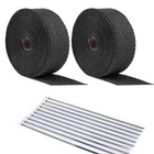 20PCS Ties + Roll 50FT Black Motorcycle Exhaust Heat Wrap Fiberglass New. Price: $29.53.