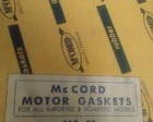 Ford; Edsel; Merc Mccord Intake Manifold Gasket Set MSI-2810; Repl. B6A-9461A New. Price: $26.00.