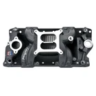 Edelbrock Intake Manifold 75013; Rpm Air-gap Dual Plane Black Powdercoat For Sbc New. Price: $552.95.