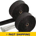 Sunplustrade 2" 50' Black Exhaust Heat Wrap For Cars & Motorcycles New. Price: $48.99.