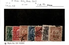 United States Postage Stamp, #300-301, 303-307 Used, 1903 (ag). Price: $6.99.